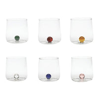 44 Cl Zafferano Bilia Bicchiere Acqua Bilia Colorata In Vetro Borosilicato Set 6 Pezzi