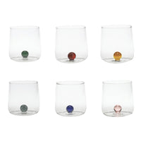 44 Cl Zafferano Bilia Bicchiere Acqua Bilia Colorata In Vetro Borosilicato Set 6 Pezzi
