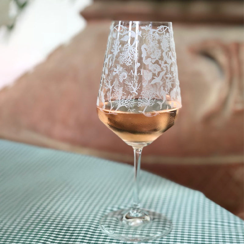 53 cl - Alie Printed Glass Wine Glass Set 6 Pieces