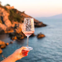 53 cl - Alie Printed Glass Wine Glass Set 6 Pieces