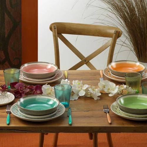 Tognana Louise Cape Town Servizio Piatti In Ceramica Set 18 Pz