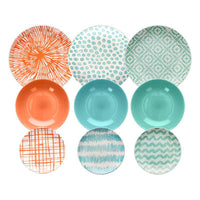 Tognana Louise Agua Servizio Piatti In Ceramica Set 18 Pz