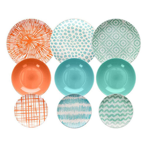 Tognana Louise Agua Servizio Piatti In Ceramica Set 18 Pz