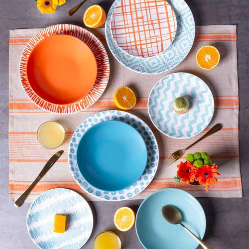 Tognana Louise Agua Servizio Piatti In Ceramica Set 18 Pz