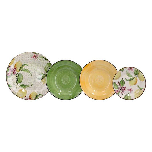 Tognana Vela Zagara Servizio Piatti In Stoneware Set 18 Pz