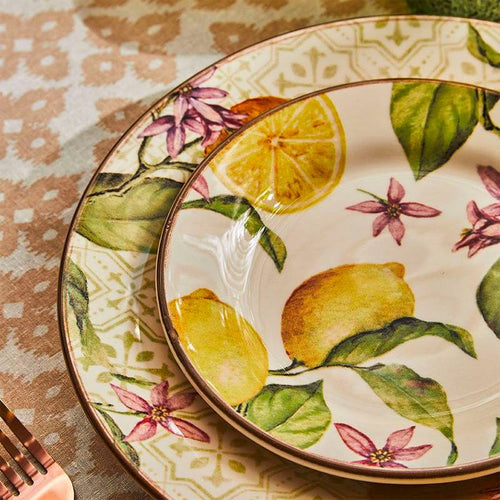Tognana Vela Zagara Servizio Piatti In Stoneware Set 18 Pz