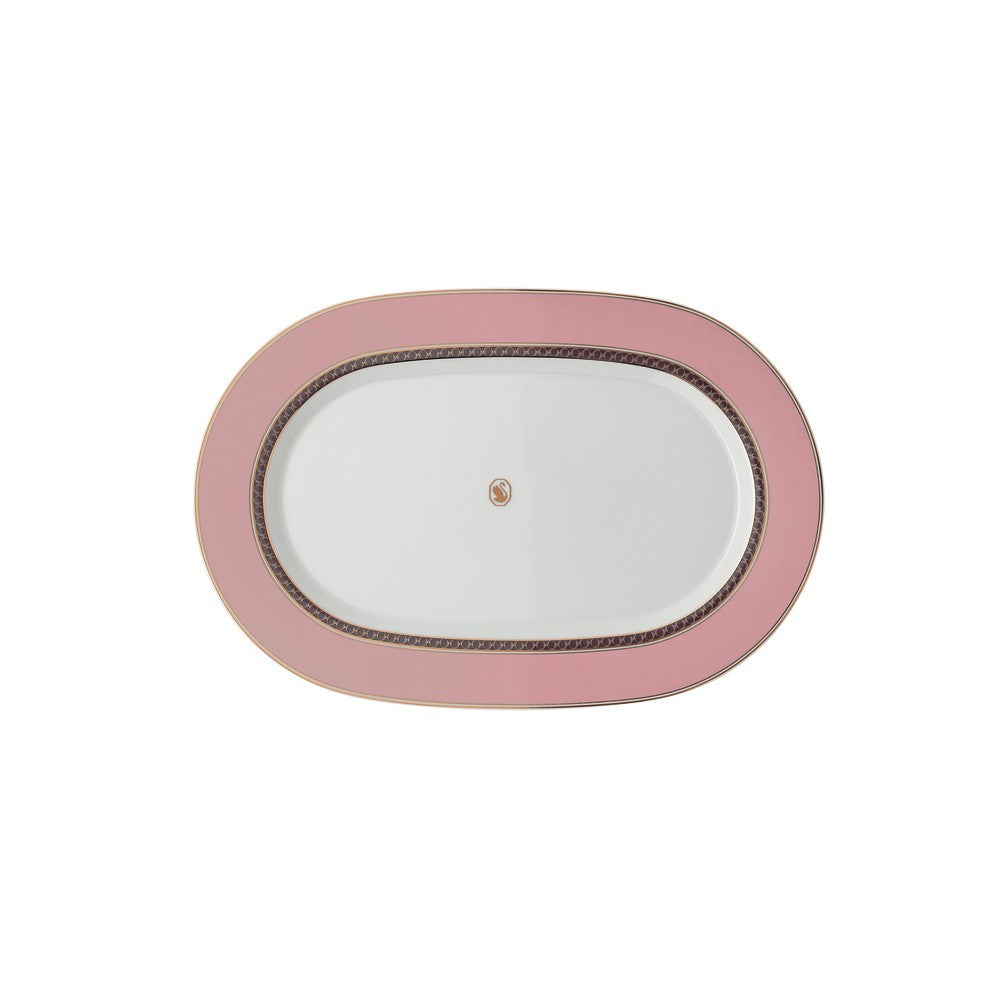 36.2 x 24.2 cm - Swarovski x Rosenthal Signum Piatto Portata In Porcellana