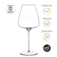 71 Cl Italesse T Made 70 Calice Vino Rosso In Vetro Set 6 Pezzi