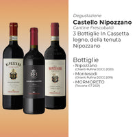 Castello Di Nipozzano Degustazione Cantina Frescobaldi Set 3 Bottiglie