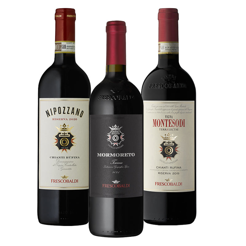 Castello Di Nipozzano Degustazione Cantina Frescobaldi Set 3 Bottiglie