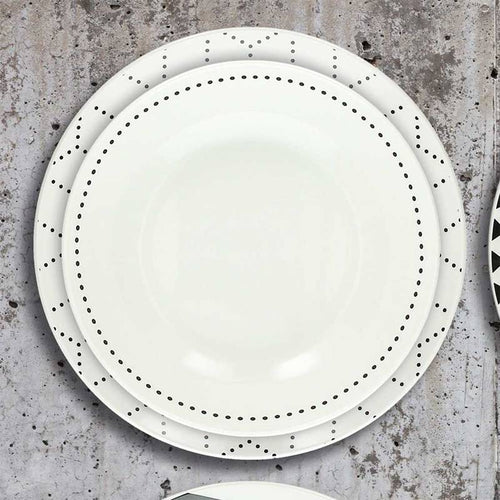 Tognana Metropolis Graphic Servizio Piatti In Porcellana Set 18 Pz