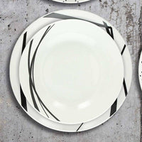 Tognana Metropolis Graphic Servizio Piatti In Porcellana Set 18 Pz