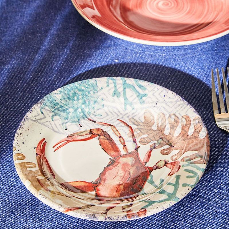 Tognana Vela Aquarium Servizio Piatti In Stoneware Set 18 Pz