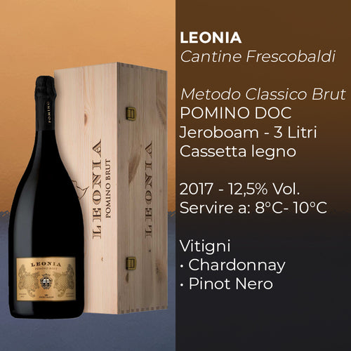 Leonia Brut Pomino Doc 2017 Jeroboam In Cassetta Legno Cantina Frescobaldi