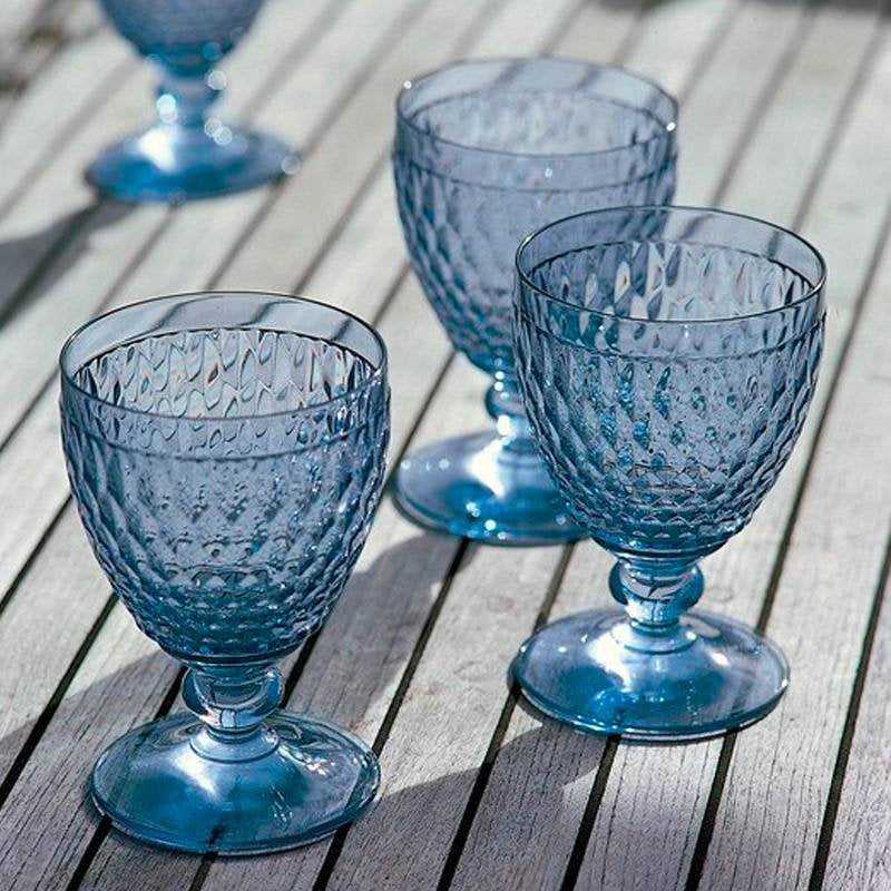 25 Cl Villeroy And Boch Boston Calice Acqua In Vetro Set 4 Pezzi
