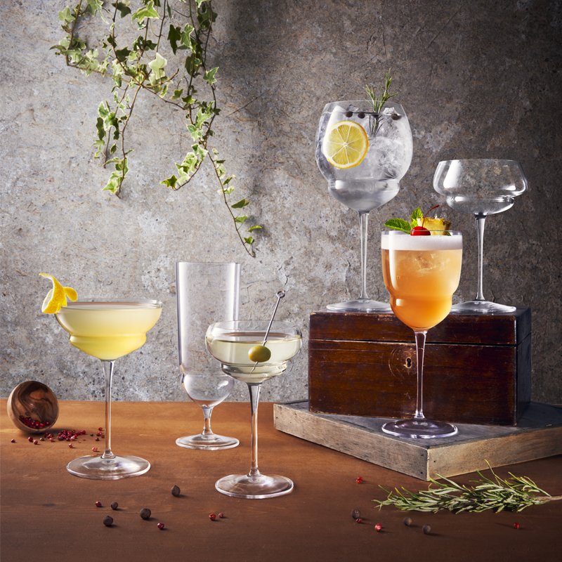 80 Cl Bormioli Luigi Backdoor 20S Calice Gin Tonic In Vetro Set 6 Pezzi