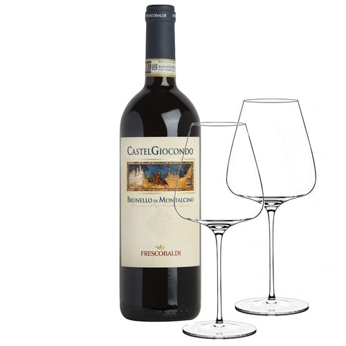 Castelgiocondo Brunello Di Montalcino Docg 2018 Cantina Frescobaldi Set 2 Calici Italesse T Made 70 Cl
