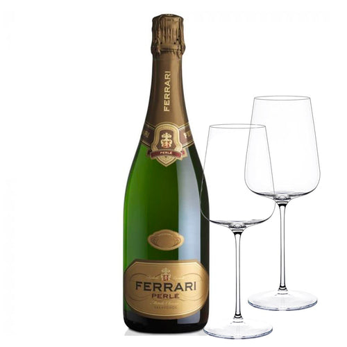 Perle Trento Doc 2016 Cantine Ferrari Set 2 Calici Italesse Etoile Sparkle 48 Cl