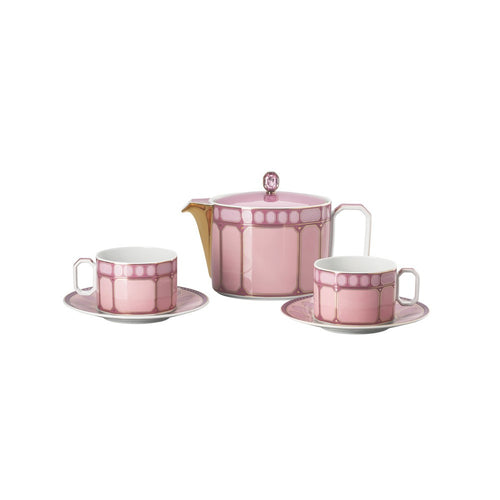 Swarovski x Rosenthal Signum Servizio Tè In Porcellana - Set 5 Pz