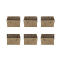 6X6 Cm Etna Coppetta In Porcellana Set 6 Pz