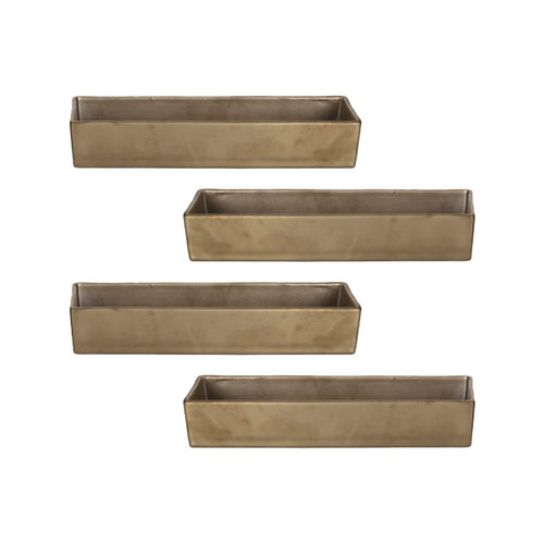 18X6 Cm Etna Coppetta In Porcellana Set 4 Pz