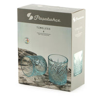 34 5 Cl Pasabahce Timeless Bicchiere Acqua In Vetro Set 4 Pezzi