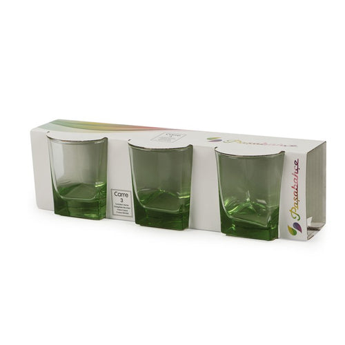 31 Cl Pasabahce Carre Bicchiere Acqua In Vetro Set 3 Pezzi