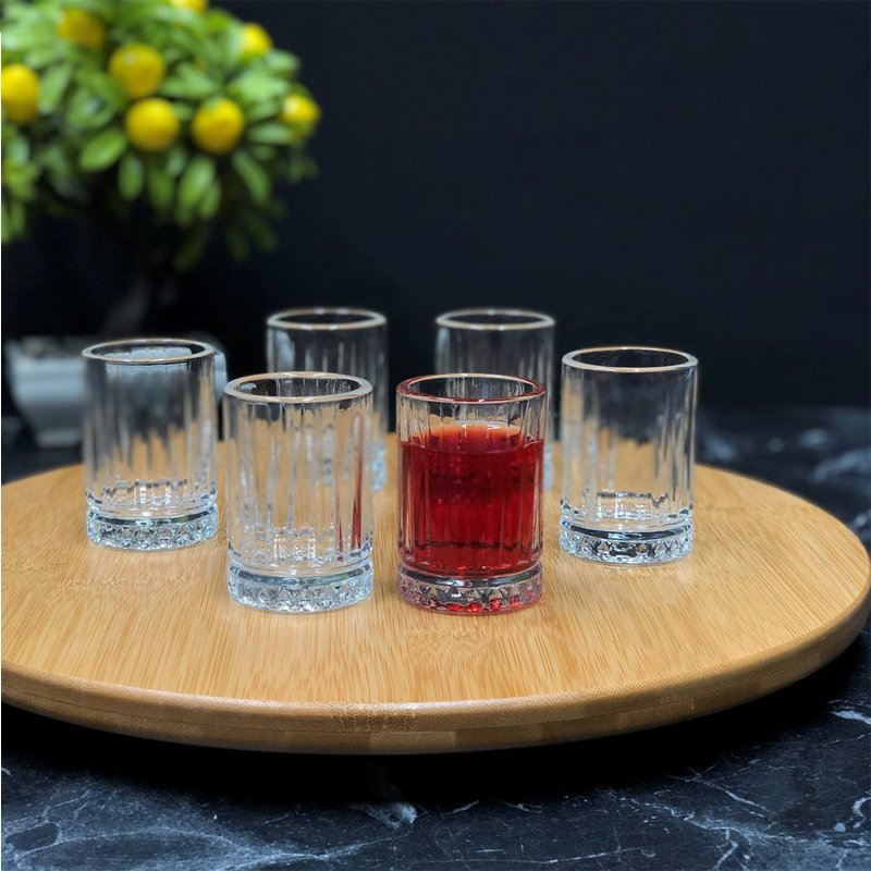 6 0 Cl Pasabahce Elysia Bicchiere Liquore In Vetro Set 6 Pezzi