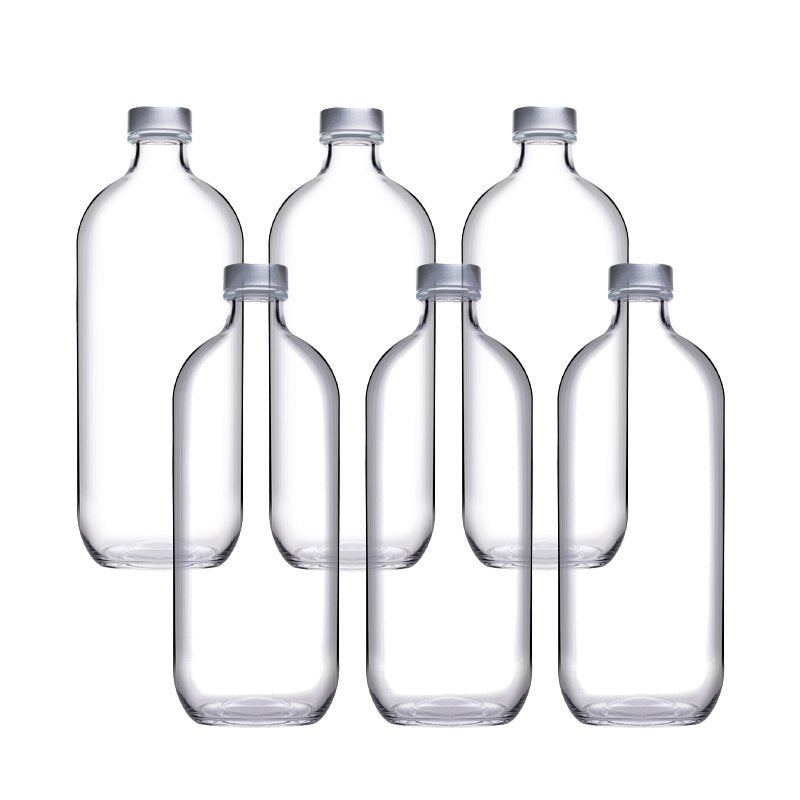 1 1 Litri Pasabahce Iconic Bottiglia Acqua In Vetro Set 6 Pezzi