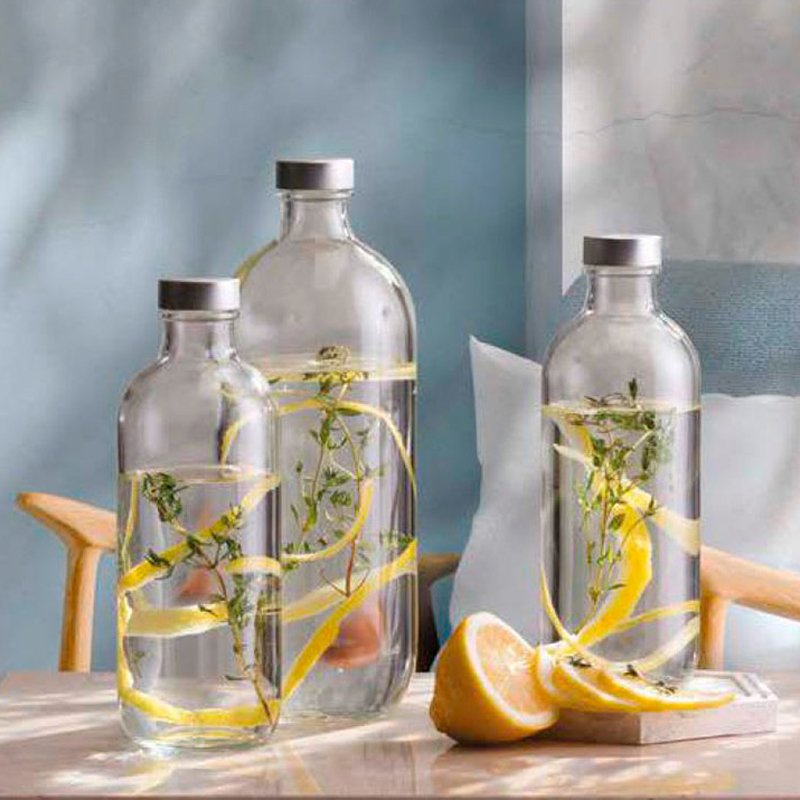 1 1 Litri Pasabahce Iconic Bottiglia Acqua In Vetro Set 6 Pezzi