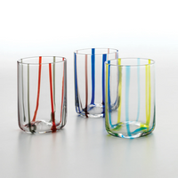 35 cl - Tirache Verres À Eau en Verre Borosilicate - Ensemble 6 Pcs