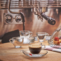 9 Cl Pasabahce Basic Tazzina Caffe In Vetro Set 6 Pezzi