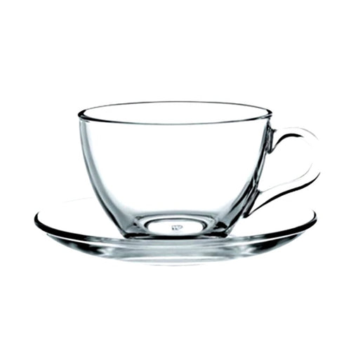 21 5 Cl Pasabahce Basic Tazza Cappuccino In Vetro Set 6 Pezzi