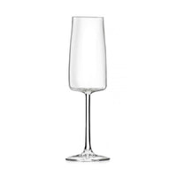 30 Cl Rcr Essential Calice Flute In Vetro Set 6 Pezzi