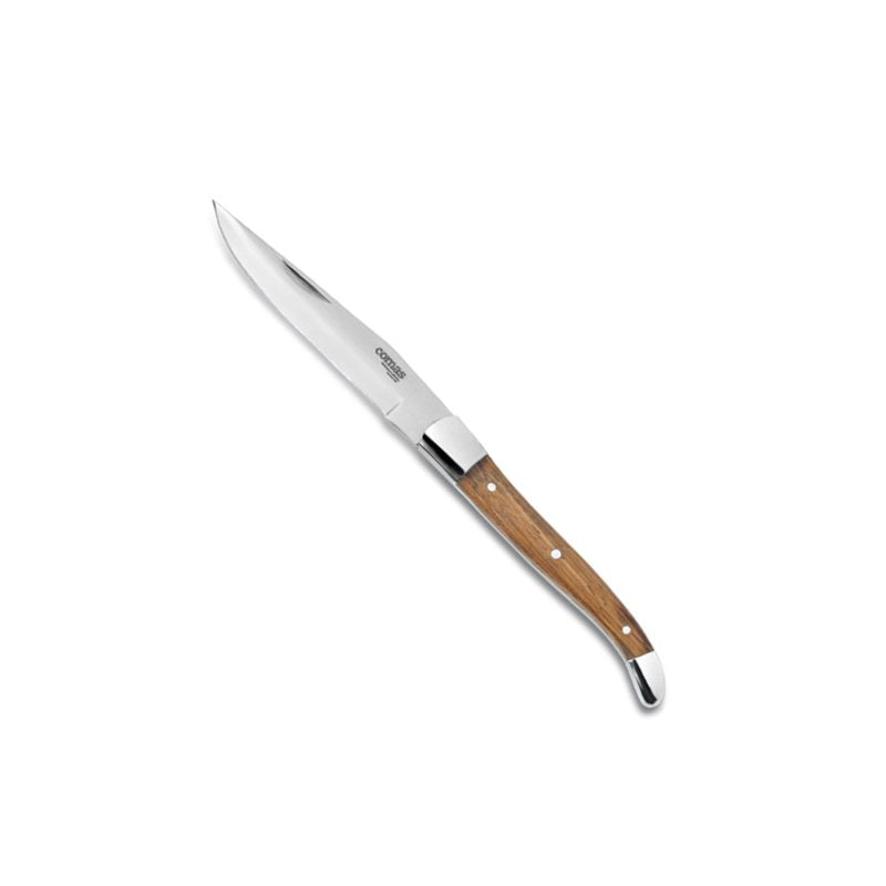 23 Cm Comas Alps Coltello Bistecca In Acciaio Inox Zebrawood Set 6 Pz