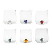 44 Cl Zafferano Bilia Bicchiere Acqua Bilia Colorata In Vetro Borosilicato Set 6 Pezzi