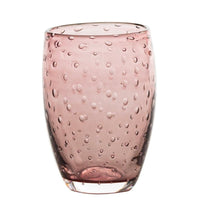 35 Cl Zafferano Bolicante Bicchiere Acqua Bolle In Vetro Soffiato Set 6 Pezzi