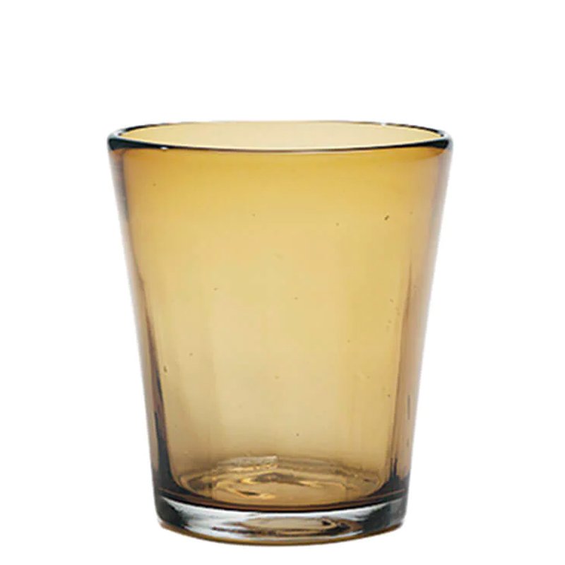 32 Cl Zafferano Bei Bicchiere Acqua In Vetro Soffiato Set 6 Pezzi