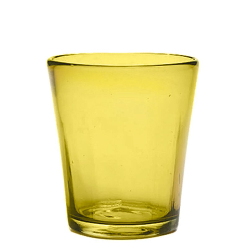 32 Cl Zafferano Bei Bicchiere Acqua In Vetro Soffiato Set 6 Pezzi