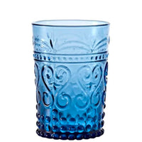 27 Cl Zafferano Provenzale Bicchiere Acqua Romantico In Rilievo In Vetro Set 6 Pezzi