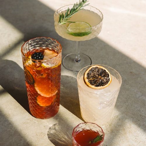 33 Cl Zafferano Veneziano Mixology Bicchiere Cocktail In Vetro Set 4 Pezzi