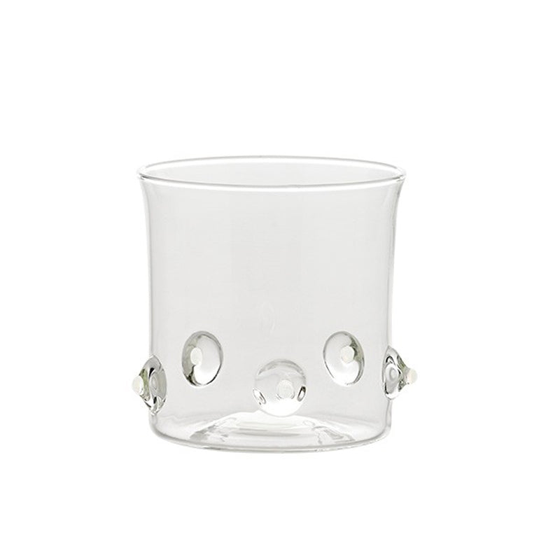 38 Cl Zafferano Patea Bicchiere Acqua Punti Colorati In Vetro Borosilicato Set 6 Pezzi