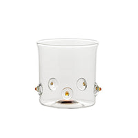 38 Cl Zafferano Patea Bicchiere Acqua Punti Colorati In Vetro Borosilicato Set 6 Pezzi