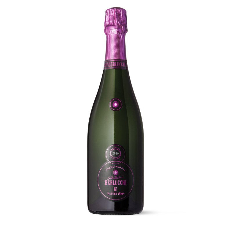 61 Nature Rosé Franciacorta DOCG 2016 Cantine Berlucchi + 6 Calici Franciacorta Vino Bianco 42 cl