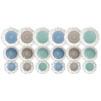 Tognana Lousie Lovely Servizio Piatti In Stoneware Set 18 Pz