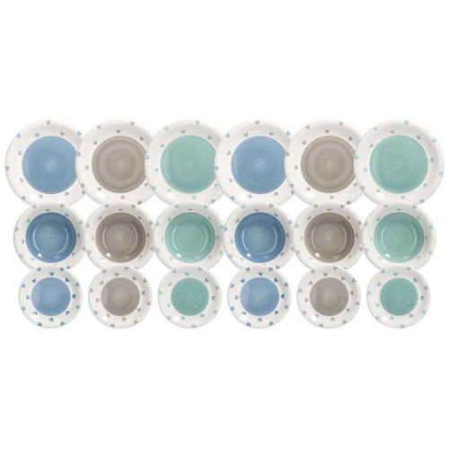 Tognana Lousie Lovely Servizio Piatti In Stoneware Set 18 Pz