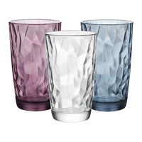 47 Cl Bormioli Rocco Diamond Bicchiere Bibita In Vetro Set 6 Pezzi