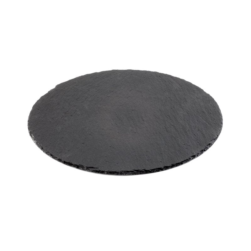28 Cm Aps Piatto Vassoio Rotondo In Ardesia