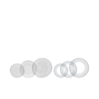 28 cm - Nachtmann Bossa Nova Piatto Piano Presentazione In Vetro Cristallino - Set 2 Pz
