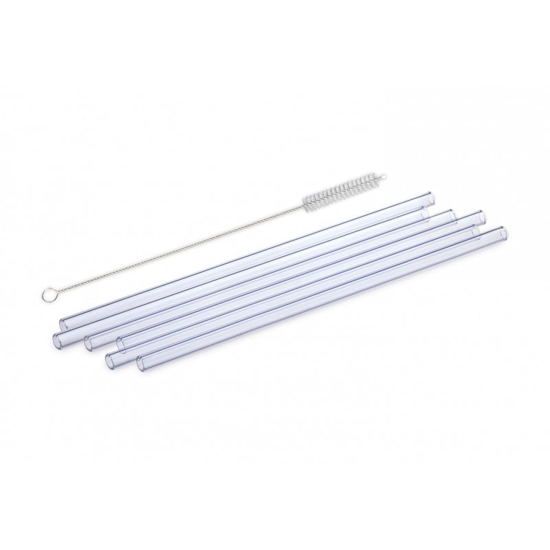 20 Cm Simax Cannucce Riutilizzabili In Vetro Set 6 Pezzi